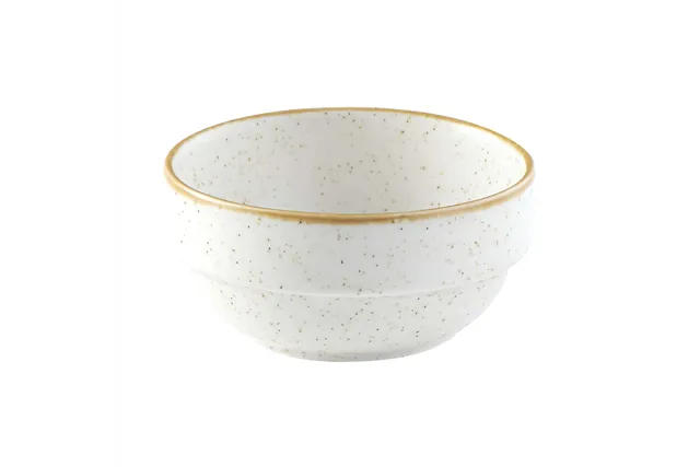 Miska sztaplowana Stonecast Barley White 115x(H)55 mm Churchill SWHSVB141