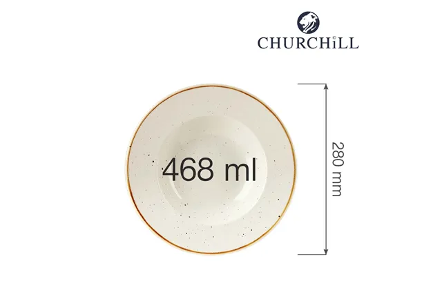 Talerz do pasty Stonecast Barley White 280 mm Churchill SWHSVWBL1