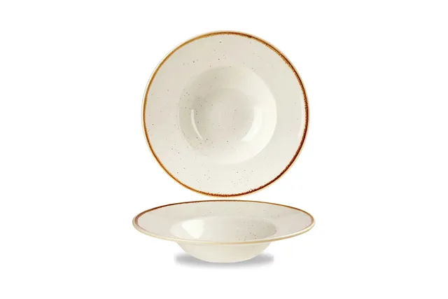 Talerz głęboki Stonecast Barley White 240 mm Churchill SWHSVWBM1