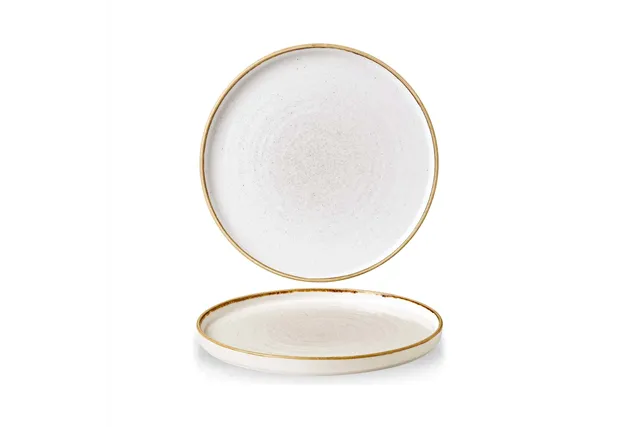Talerz płytki z rantem Stonecast Barley White 260 mm x (H)20 Churchill SWHSWP261