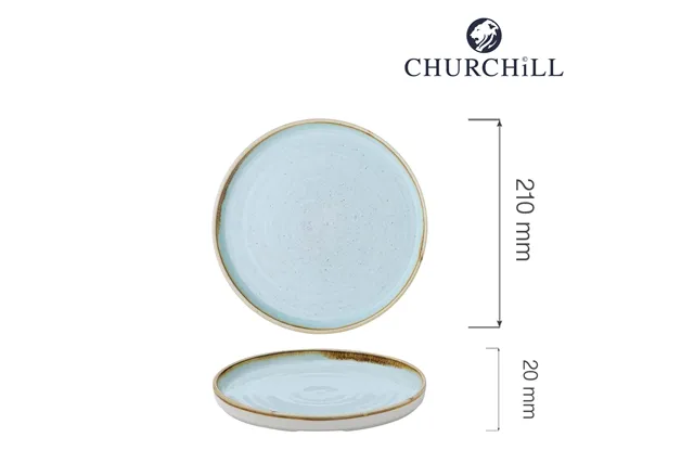 Talerz z wysokim rantem Duck Egg, 210mm Churchill SDESWP211