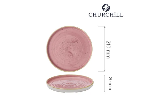 Talerz z wysokim rantem Petal Pink, 210mm Churchill SPPSWP211