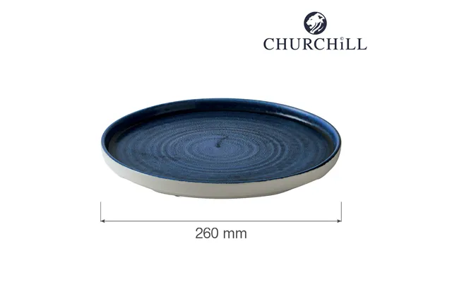 Talerz z wysokim rantem Plume Ultramarine, 260mm Churchill PLULWP261
