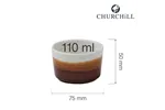Naczynie na dipy Nourish Siena Barley White, 75mm Churchill NSSWSSDP1
