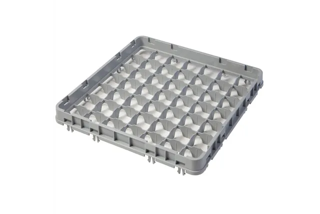 Nadstawka do koszy Half Drop 500x500 mm szara, model E2, 49 przegródek, Cambro CAMBRO 49E2151