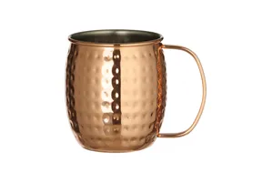 Kubek Moscow Mule młotkowany, miedź, 500ml,ø97x(H)100mm, Bar Up Bar Up 596975