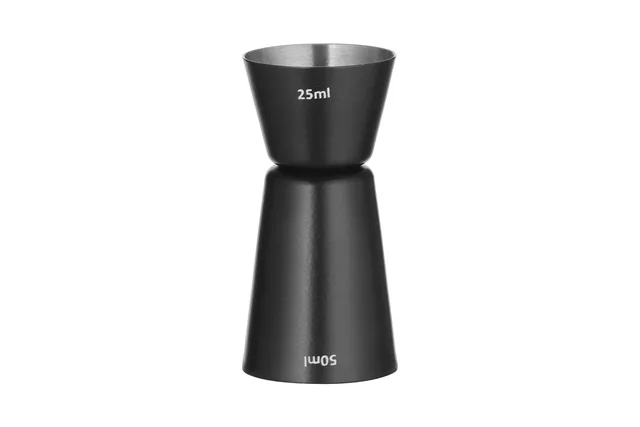Jigger -miarka barmańska, Bar up, 25ml / 50ml, czarny, ⌀45x(H)86mm Bar Up 596647