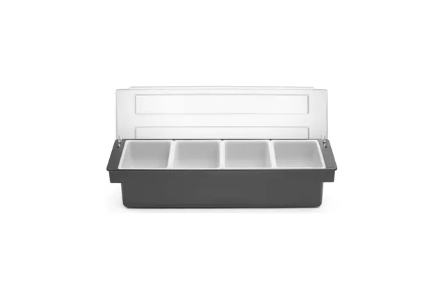 Pojemnik barmański na dodatki do drinków - 4 wkłady, Bar up, 480x150x(H)100mm Bar Up 552025
