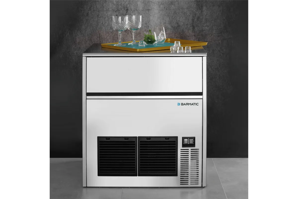Kostkarka podblatowa  chłodzona powietrzem Coolice 47kg/24h, poj. 28 kg, Barmatic Barmatic ICE500