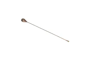 Długa łyżka barmańska antyczna miedź 400 mm BarFly M37013ACP