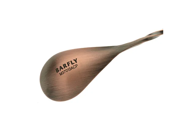 Długa łyżka barmańska antyczna miedź 400 mm BarFly M37013ACP