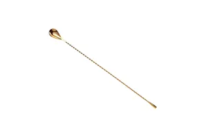 Długa łyżka barmańska złota 400 mm BarFly M37013GD