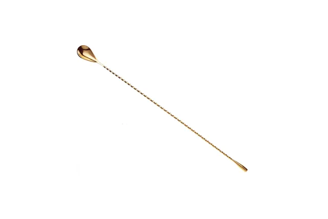 Długa łyżka barmańska złota 400 mm BarFly M37013GD
