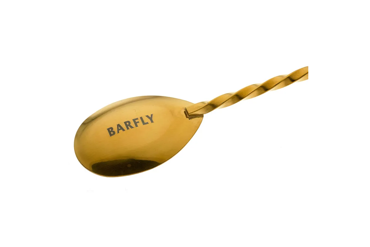 Długa łyżka barmańska złota 400 mm BarFly M37013GD