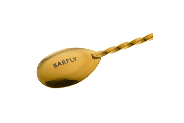 Długa łyżka barmańska złota 400 mm BarFly M37013GD