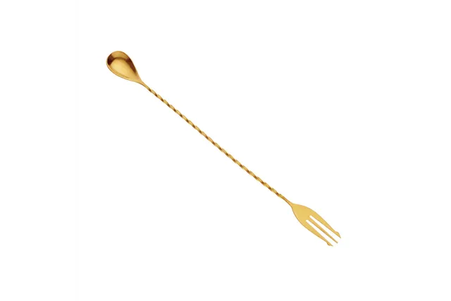 Klasyczna łyżka barmańska złota 315 mm BarFly M37015GD