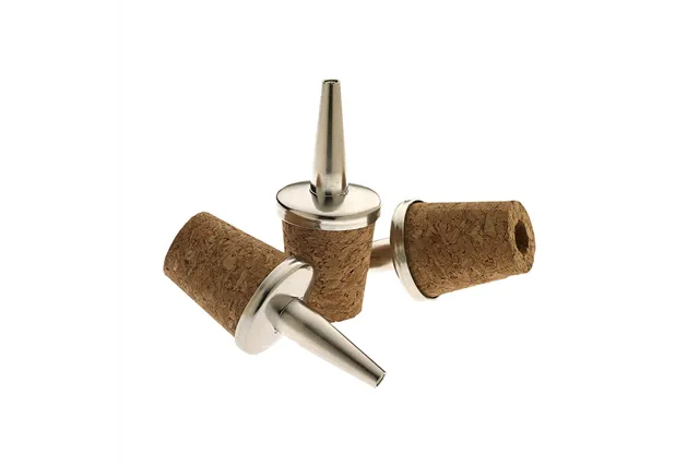 Nalewak stal/naturalny korek - zestaw 3 szt. BarFly M37049