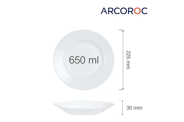 Talerz głęboki Everyday 650 ml, 225 mm, h30 mm Arcoroc G0563