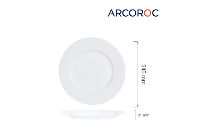Talerz płytki Everyday 245 mm, h - 21 mm Arcoroc G0564