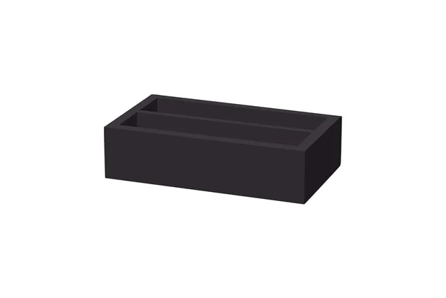 Skrzynka na sztućce dwudzielna Madeira Black 275x165x70 mm Fine Dine 504895