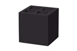 Skrzynka na sztućce i serwetki Madeira Black 150x150x150 mm Fine Dine 504901