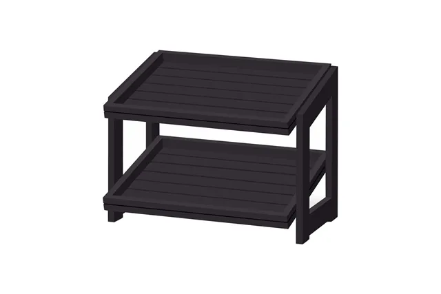 Stojak 2-poziomowy Madeira Black 574x323x441 mm Fine Dine 504970
