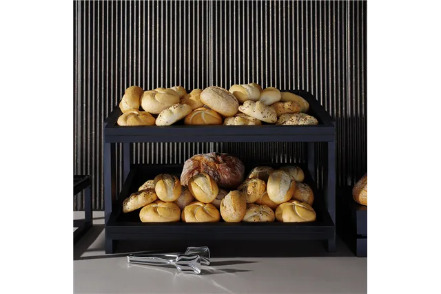 Stojak 2-poziomowy Madeira Black 574x323x441 mm Fine Dine 504970