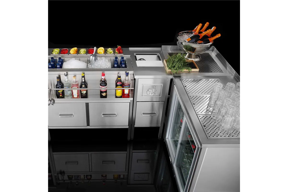 Taca ociekowa, ociekacz barowy Oxygen, 1000x100 mm, Barmatic Barmatic 200469