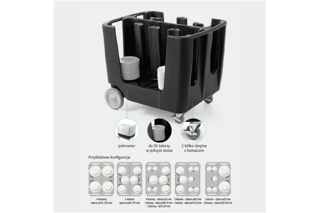 Wózek cateringowy na talerze Amerbox Amerbox 877906