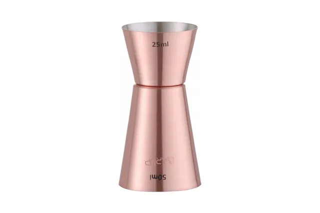 Jigger – miarka barmańska, Bar up, miedziany, 25ml/50ml, ø42x(H)86mm Bar Up 596548