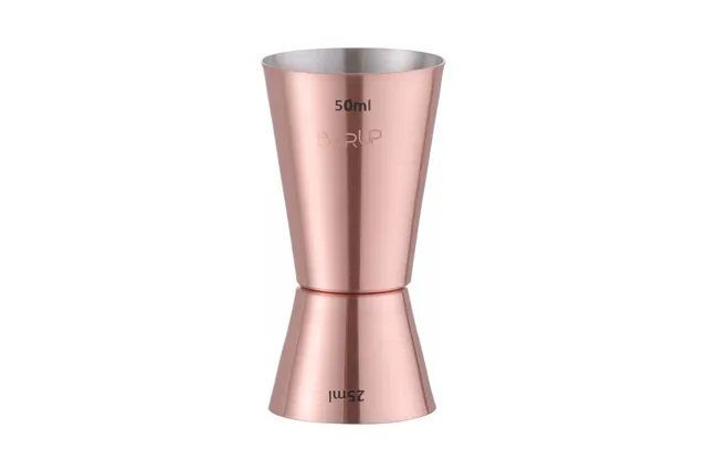 Jigger – miarka barmańska, Bar up, miedziany, 25ml/50ml, ø42x(H)86mm Bar Up 596548