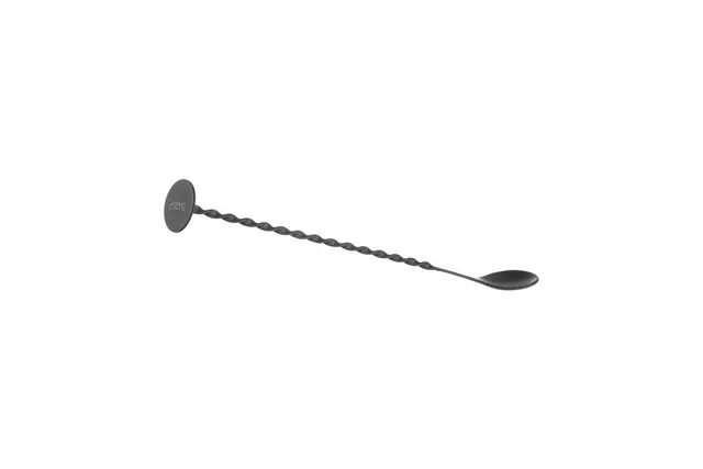 Łyżka barmańska z muddlerem, Bar up, czarny, 280x35mm Bar Up 596586