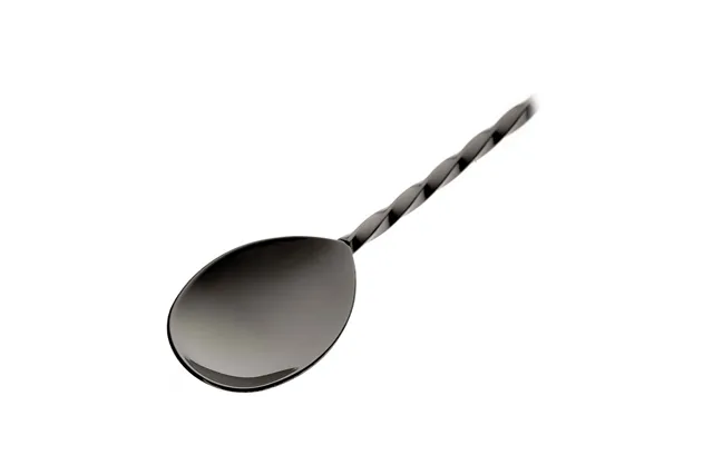 Łyżka barmańska z tłuczkiem, 300mm, czarna, Barfly BarFly M37018BK