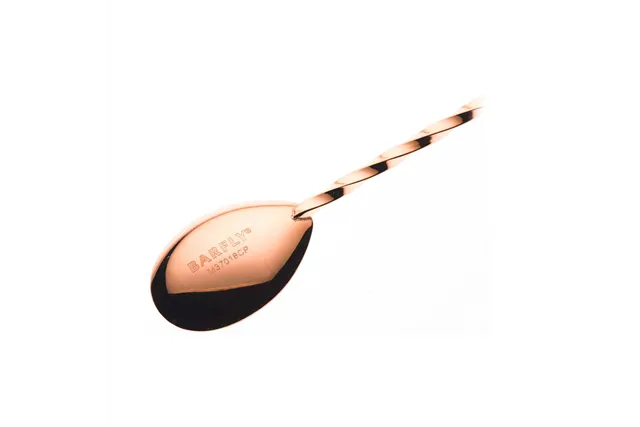 Łyżka barmańska z tłuczkiem, 300mm, miedziana, Barfly BarFly M37018CP