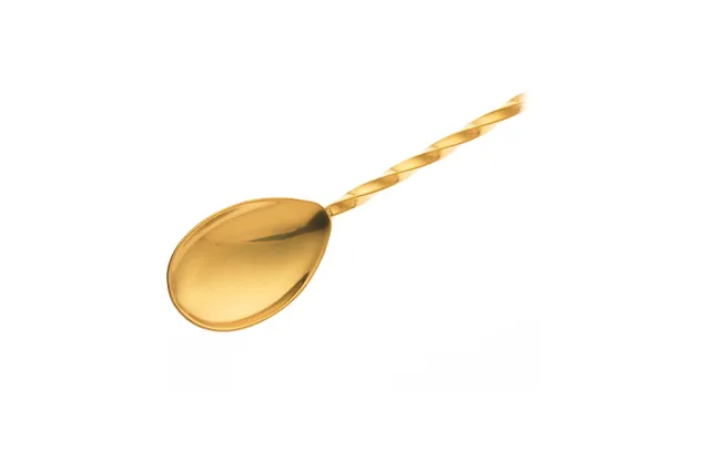 Łyżka barmańska z tłuczkiem, 300mm, złota, Barfly BarFly M37018GD