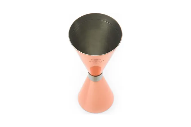 Jigger - Miarka barmańska Slim Style, 2 oz., 30/60 ml miedziana ze stalową obwódką, Barfly BarFly M37090CP