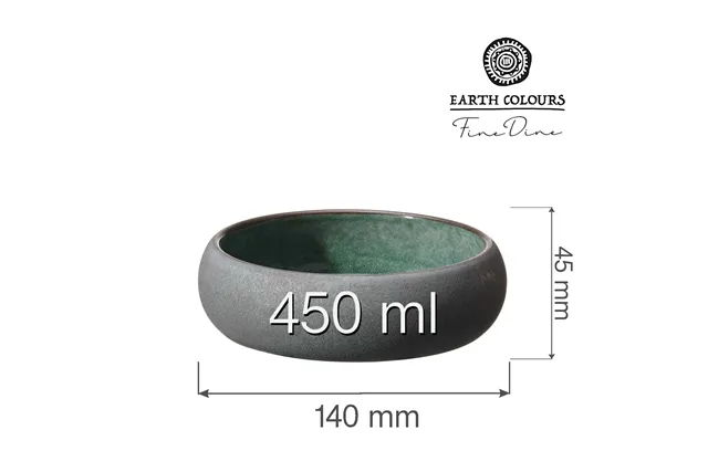 Miska Goro Brown Green 140mm Fine Dine 768709