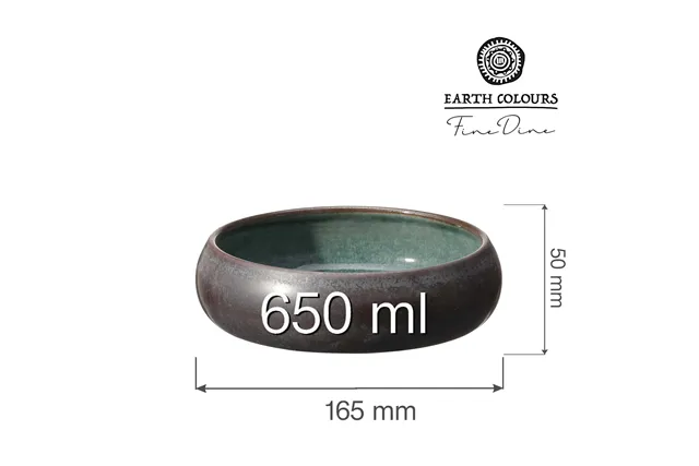 Miska Goro Brown Green 165 mm, 650 ml Fine Dine 768716