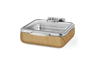 Podgrzewacz indukcyjny GN 2/3 ze szklaną pokrywą De Luxe Madeira Fine Dine 473528