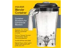 Dzbanek z copoliestru do HBH550/HBH650/HBF600R/HBH850-CE 1,8l, Hamilton Beach Commercial Hamilton Beach Commercial 6126-650R