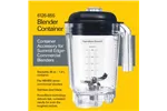 Dzbanek z poliwęglanu do blendera HBH855-CE, 1,4l, Hamilton Beach Commercial Hamilton Beach Commercial 6126-855