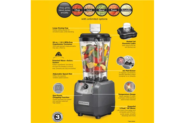 Blender kuchenny Expeditor HBF600R-CE 1,8l, Hamilton Beach Commercial Hamilton Beach Commercial HBF600R-CE