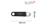 Otwieracz do butelek, BarUp, czarny 180x40mm BarUp 596661