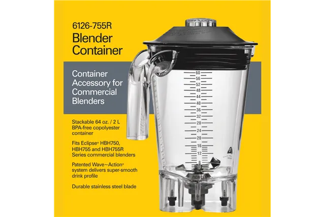 Dzbanek z copoliestru do blendera HBH755R-CE Eclipse® 2l, Hamilton Beach Commercial Hamilton Beach Commercial 6126-755R