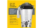 Dzbanek z copoliestru do blendera HBH755R-CE Eclipse® 2l, Hamilton Beach Commercial Hamilton Beach Commercial 6126-755R