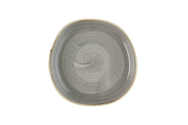 Talerz organiczny z wysokim rantem Stonecast Peppercorn Grey, 230mm Churchill SPGSWOB21