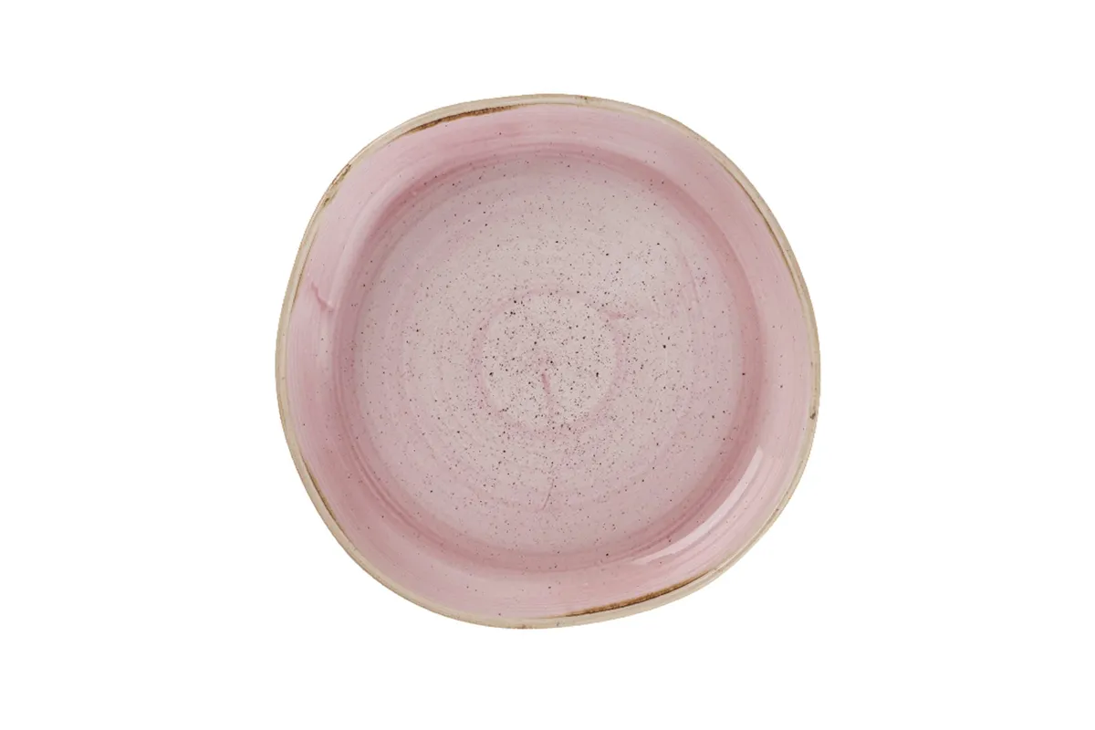 Talerz organiczny z wysokim rantem Stonecast Petal Pink, 230mm Churchill SPPSWOB21
