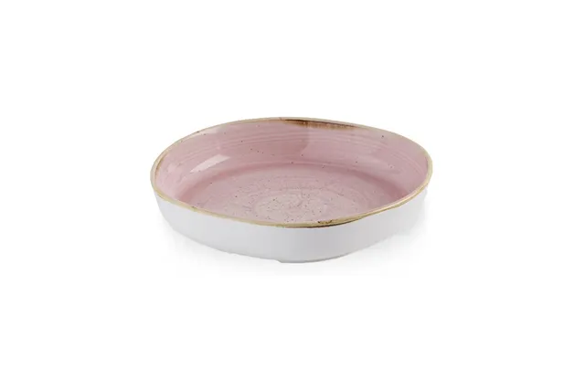 Talerz organiczny z wysokim rantem Stonecast Petal Pink, 230mm Churchill SPPSWOB21