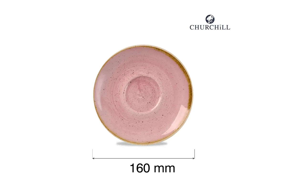 Spodek do filiżanki do kawy i herbaty Stonecast Petal Pink, 160mm Churchill SPPSCSS1