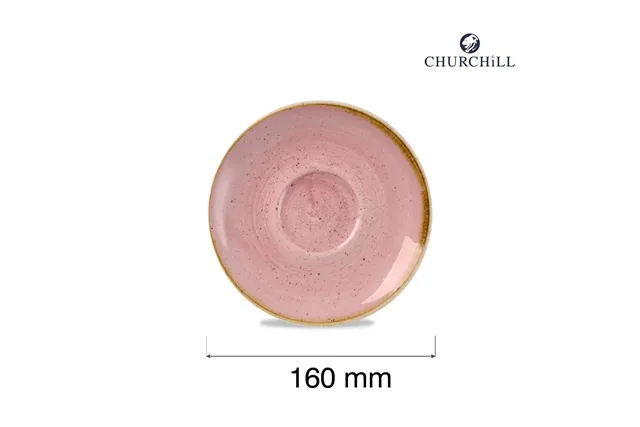 Spodek do filiżanki do kawy i herbaty Stonecast Petal Pink, 160mm Churchill SPPSCSS1